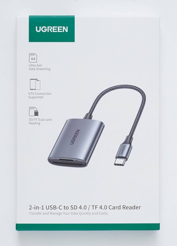 UGREEN USB C Card Reader SD 4.0 Card Reader USB C 2 in 1 Micro SD Adapter OTG
