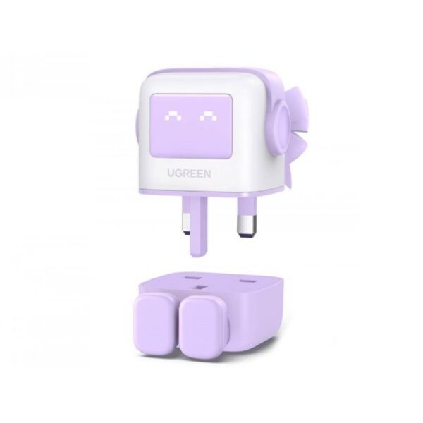 Ugreen Nexode Rg 65W 3-Port Gan Fast Charger Uk Purple - Image 3