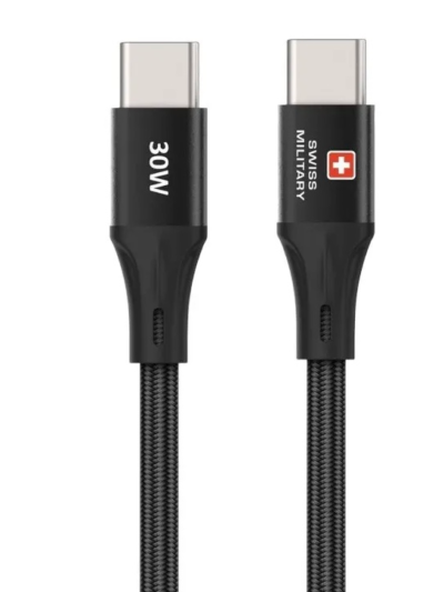 Swiss Military USB-C To USB-C Charging Cable 1.2M 30W