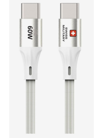 Swiss Military USB-C To USB-C Charging Cable 1.2M 60W