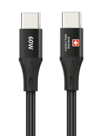 Swiss Military USB-C To USB-C Charging Cable 1.2M 60W