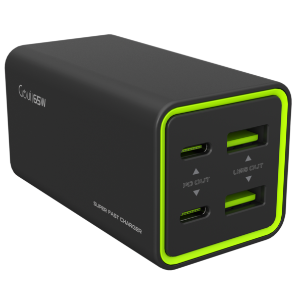GQUI Tank Super Fast Desk Charger | 4 Ports | 65W UK PLug