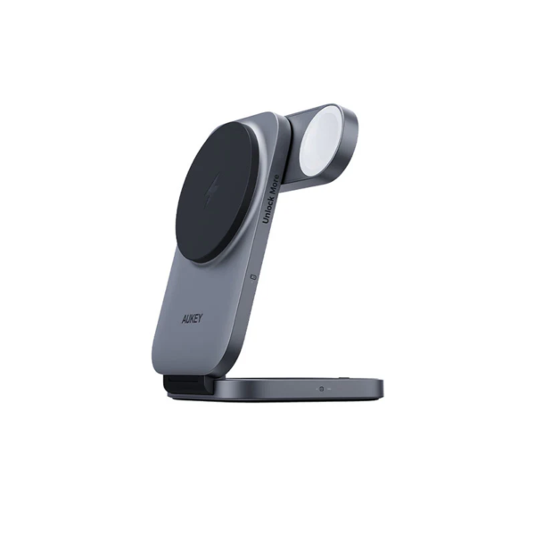 AUKEY LC-MC312 MagFusion Z Qi2 3-in-1 Foldable Magnetic Fast Wireless Charging Station