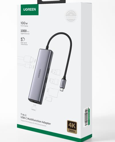 UGREEN USB C 7 in 1 Hub with 4K 60Hz HDMI