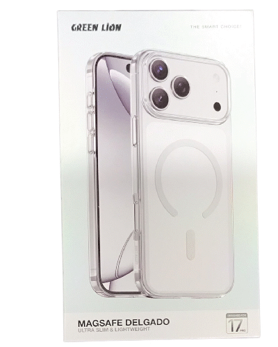 Green Lion MagSafe Delgado For Iphone 17 pro Clear